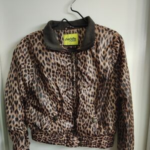 Charlotte Russe Women's Leopard Print Jacket